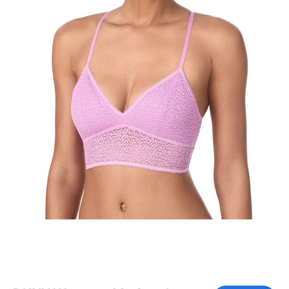 DKNY LACE Bralette in ORCHID SIZE L New condition